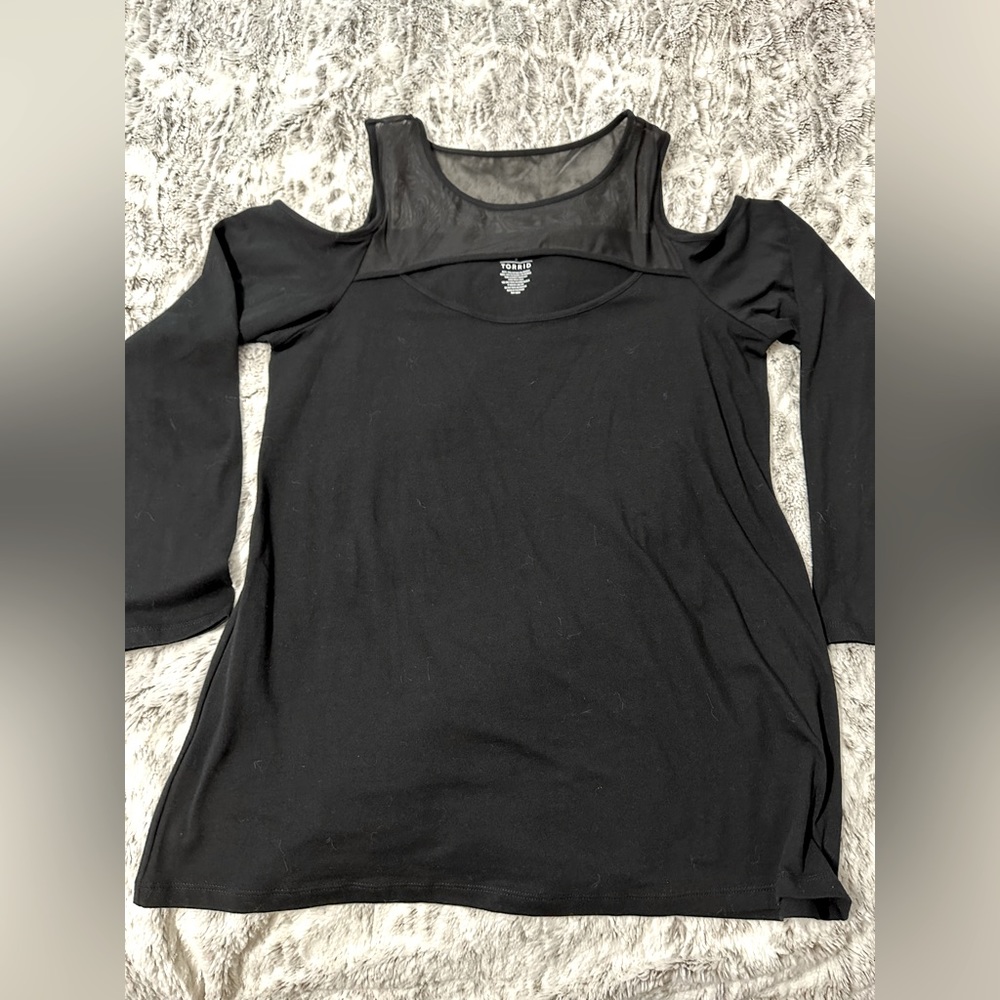 Torrid Cold Shoulder Foxy Top